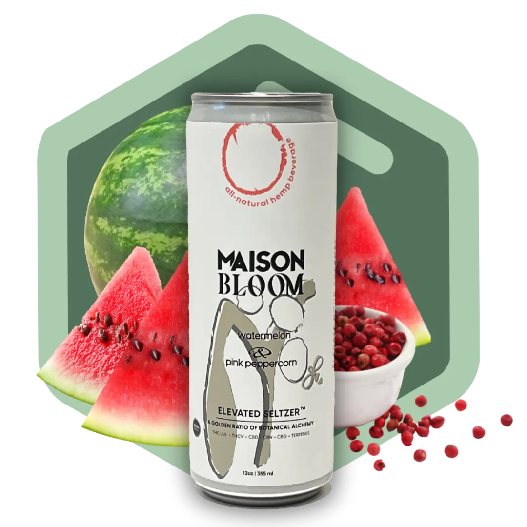 watermelon<br />+ pink peppercorn herbaceous + earthy